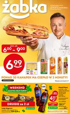 Żabka - gazetka promocyjna Gazetka od środy 09.09 do wtorku 22.09
