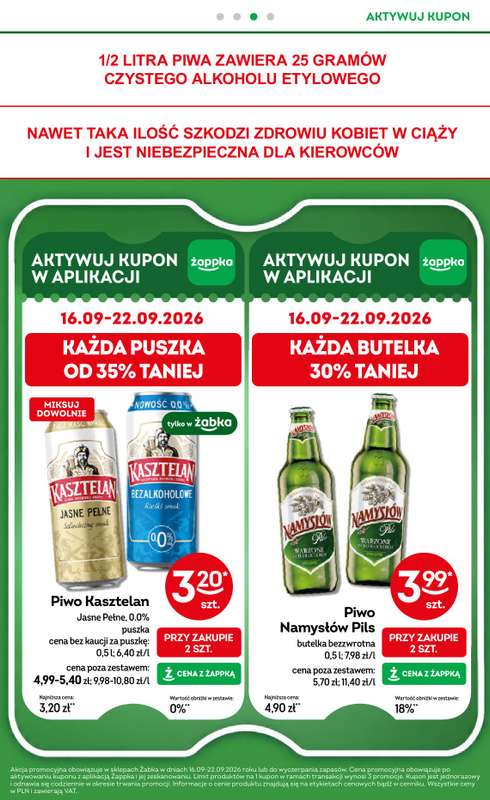 Żabka - gazetka promocyjna Gazetka od środy 09.09 do wtorku 22.09 - strona 30