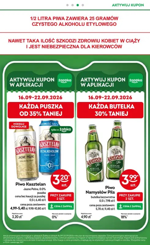 Żabka - gazetka promocyjna Gazetka od środy 09.09 do wtorku 22.09 - strona 30
