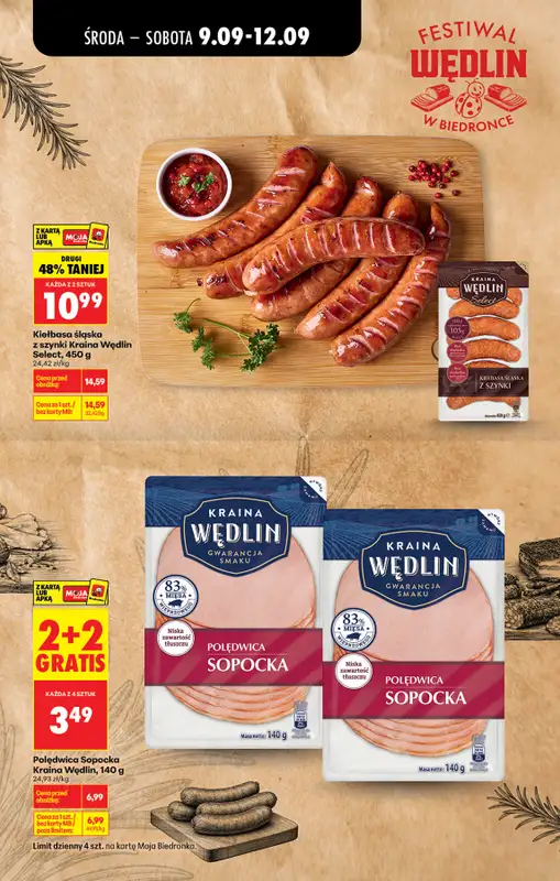 Biedronka - gazetka promocyjna Festiwal wędlin   - strona 3
