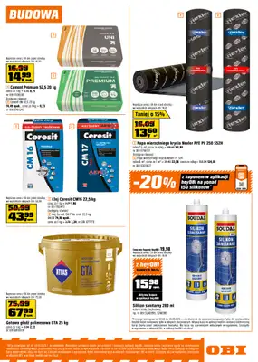 OBI - gazetka promocyjna Gazetka od środy 09.09 do wtorku 29.09 - strona 15
