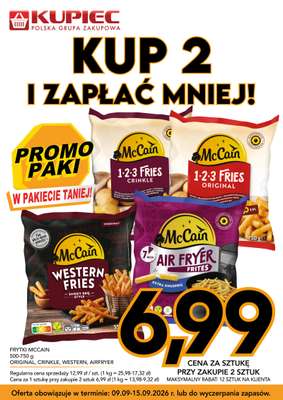 Kupiec - gazetka promocyjna Promopaki od środy 09.09 do wtorku 15.09