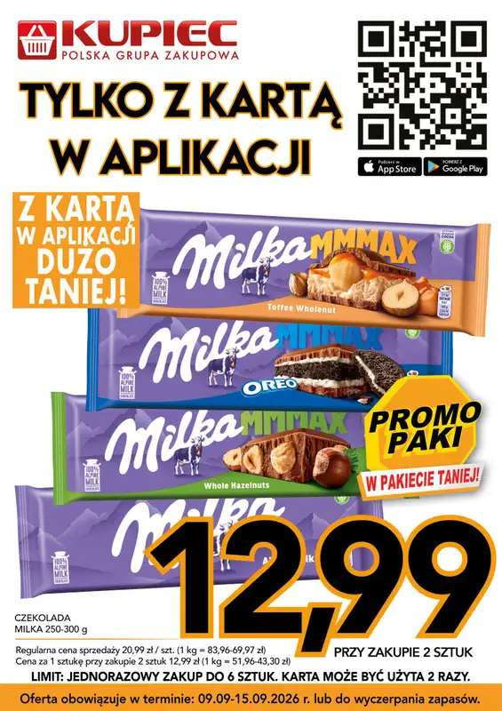 Kupiec - gazetka promocyjna Promopaki od środy 09.09 do wtorku 15.09 - strona 6