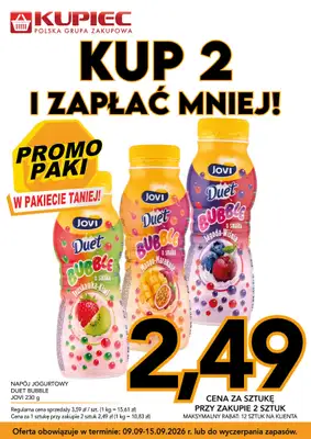 Kupiec - gazetka promocyjna Promopaki od środy 09.09 do wtorku 15.09 - strona 5
