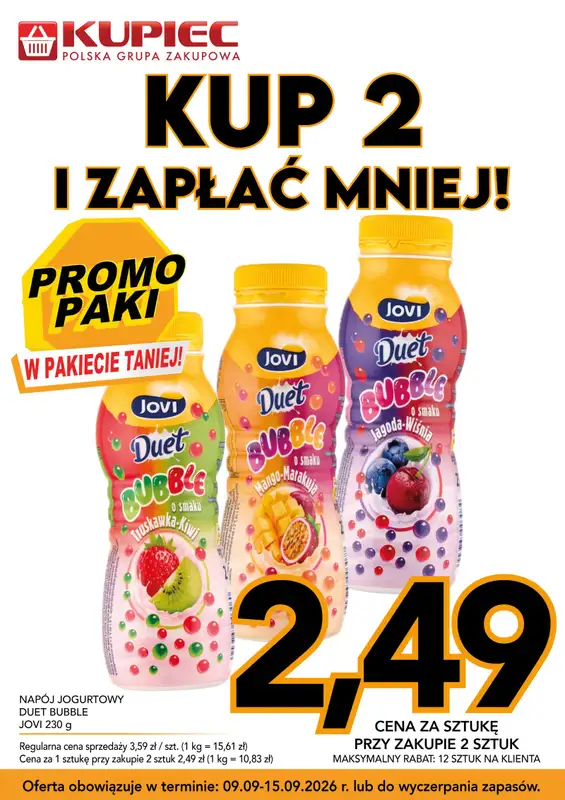 Kupiec - gazetka promocyjna Promopaki od środy 09.09 do wtorku 15.09 - strona 5