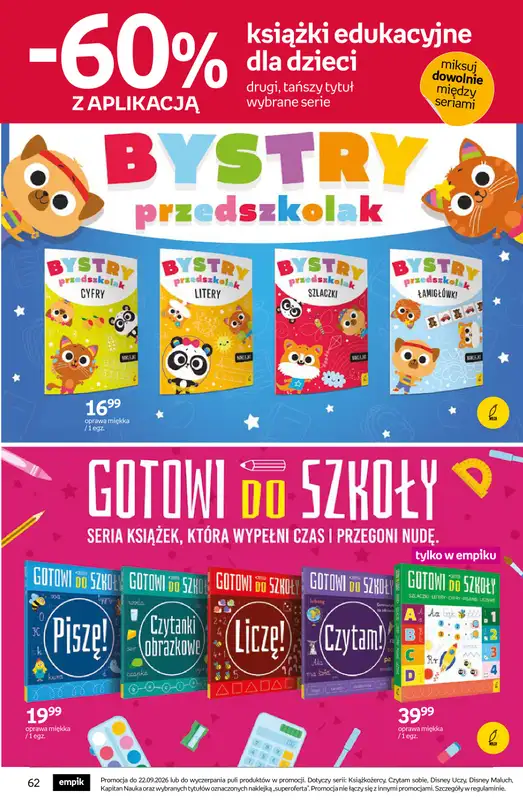 Empik - gazetka promocyjna Tom kultury: książki od środy 09.09 do wtorku 22.09 - strona 62