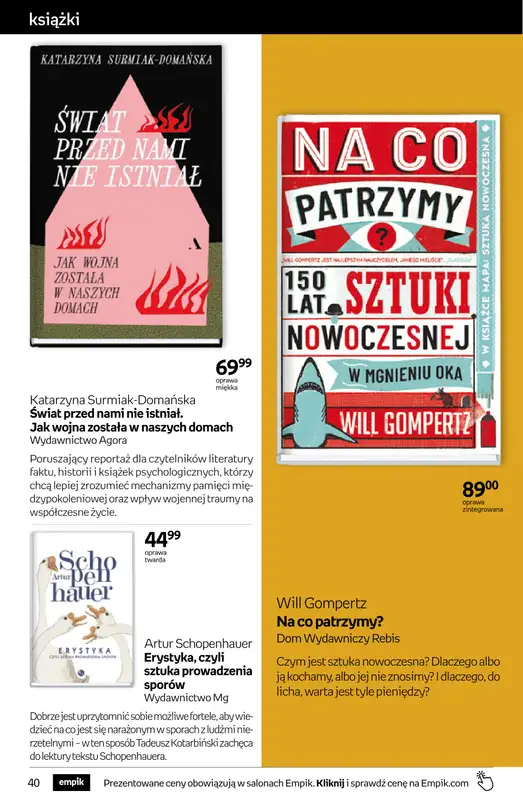 Empik - gazetka promocyjna Tom kultury: książki od środy 09.09 do wtorku 22.09 - strona 40