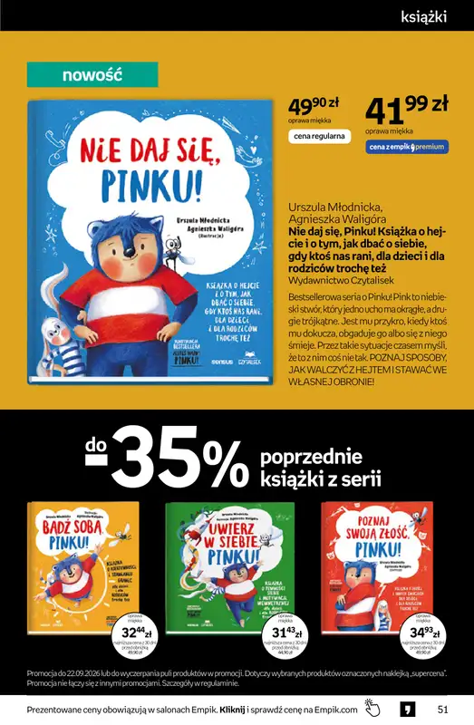 Empik - gazetka promocyjna Tom kultury: książki od środy 09.09 do wtorku 22.09 - strona 51