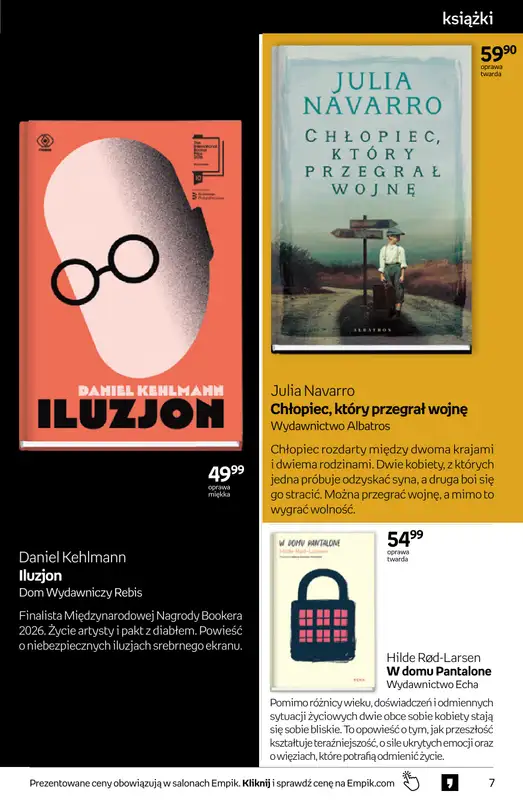 Empik - gazetka promocyjna Tom kultury: książki od środy 09.09 do wtorku 22.09 - strona 7