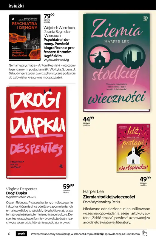 Empik - gazetka promocyjna Tom kultury: książki od środy 09.09 do wtorku 22.09 - strona 6