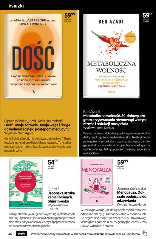 Empik - gazetka promocyjna Tom kultury: książki od środy 09.09 do wtorku 22.09 - strona 46