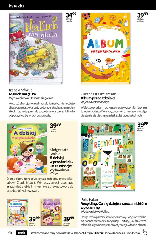 Empik - gazetka promocyjna Tom kultury: książki od środy 09.09 do wtorku 22.09 - strona 50