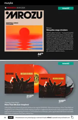 Empik - gazetka promocyjna Tom kultury: muzyka od środy 09.09 do wtorku 22.09 - strona 4