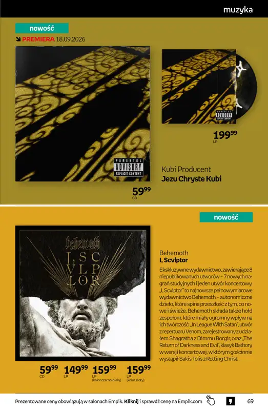 Empik - gazetka promocyjna Tom kultury: muzyka od środy 09.09 do wtorku 22.09 - strona 7