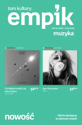 Empik - gazetka promocyjna Tom kultury: muzyka od środy 09.09 do wtorku 22.09