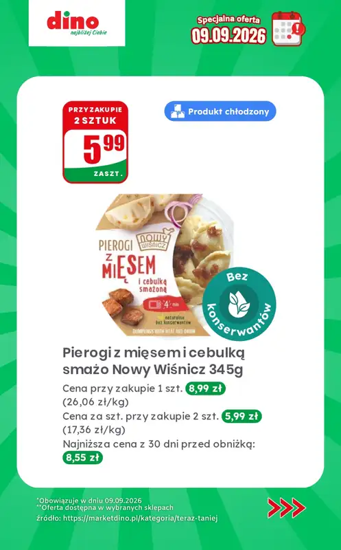 Dino - gazetka promocyjna Specjalna oferta na 09.09.2026 - promocje spoza gazetki od środy 09.09  - strona 9