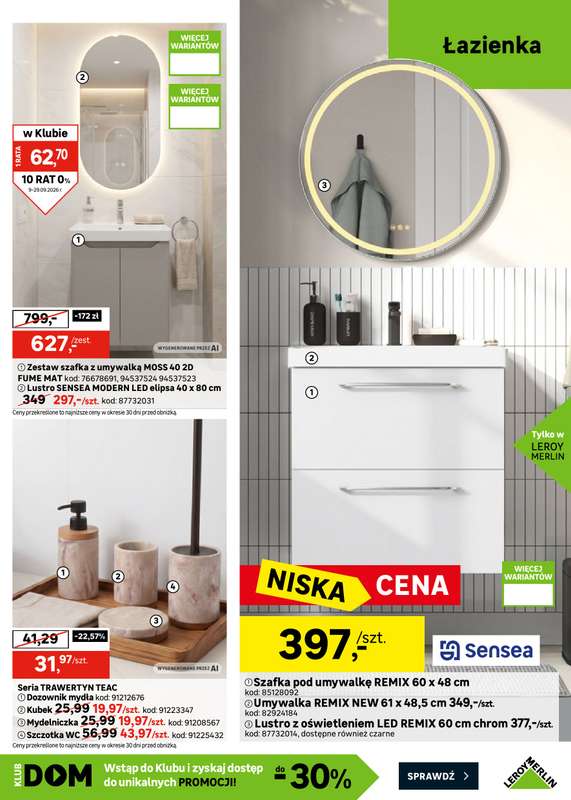 Leroy Merlin - gazetka promocyjna Gazetka Czas na remont od środy 09.09 do wtorku 29.09 - strona 21