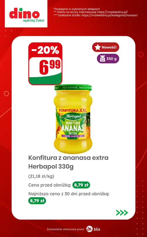 Dino - gazetka promocyjna Nowości w Dino! od środy 09.09  - strona 8