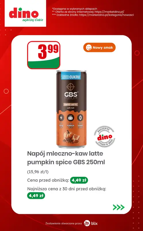 Dino - gazetka promocyjna Nowości w Dino!  