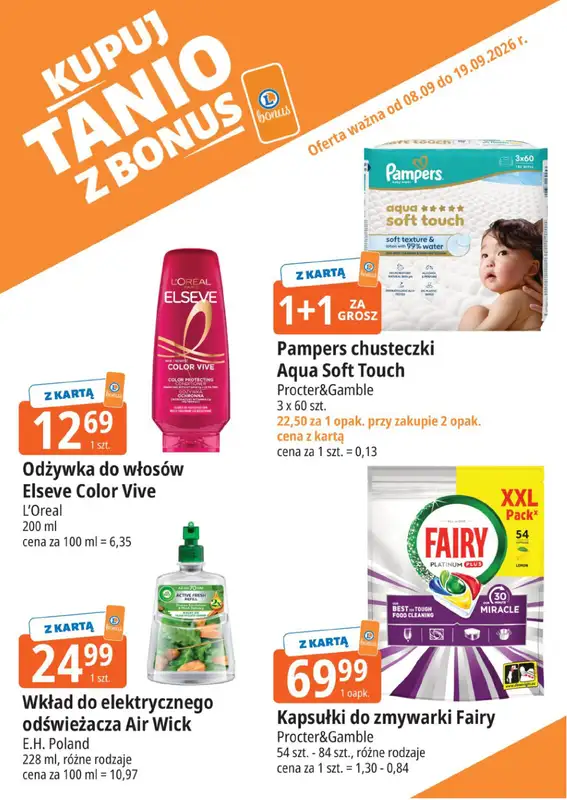 Leclerc - gazetka promocyjna Kupuj tanio z bonus od środy 09.09 do soboty 19.09 - strona 3