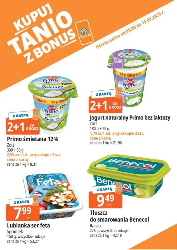 Leclerc - gazetka promocyjna Kupuj tanio z bonus od środy 09.09 do soboty 19.09 - strona 9
