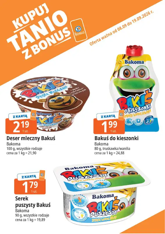Leclerc - gazetka promocyjna Kupuj tanio z bonus od środy 09.09 do soboty 19.09 - strona 8