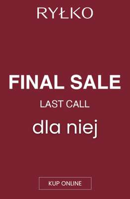 Ryłko - gazetka promocyjna Final SALE - produkty dla niej od środy 09.09 do czwartku 17.09