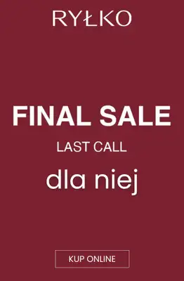 Ryłko - gazetka promocyjna Final SALE - produkty dla niej od środy 09.09 do czwartku 17.09