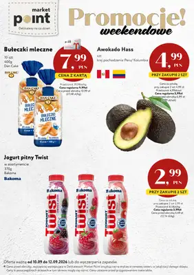 Market Point - gazetka promocyjna Ulotka weekendowa od czwartku 10.09 do soboty 12.09