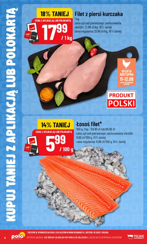POLOmarket - gazetka promocyjna Kupuj taniej z aplikacją lub polokartą od środy 09.09 do wtorku 15.09 - strona 6
