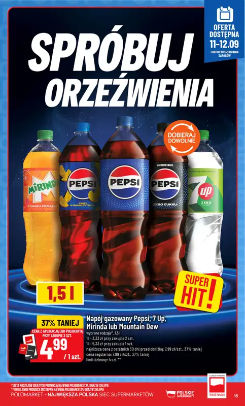 POLOmarket - gazetka promocyjna Kupuj taniej z aplikacją lub polokartą od środy 09.09 do wtorku 15.09 - strona 15