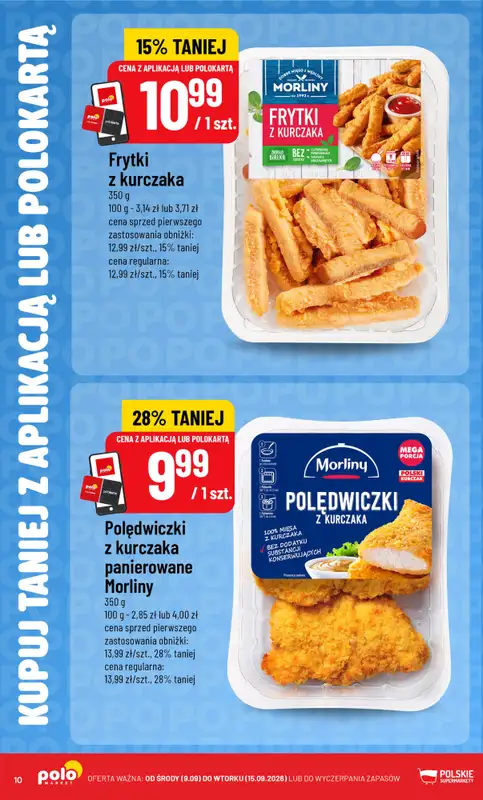 POLOmarket - gazetka promocyjna Kupuj taniej z aplikacją lub polokartą od środy 09.09 do wtorku 15.09 - strona 10