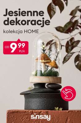 Sinsay - gazetka promocyjna Jesienne dekoracje - od 9,99 PLN od środy 09.09 