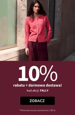 bonprix - gazetka promocyjna 10% rabatu + darmowa dostawa z KODEM! od środy 09.09 do piątku 11.09