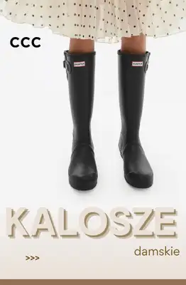 CCC - gazetka promocyjna Kalosze damskie od środy 09.09 
