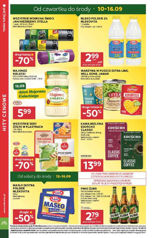 Stokrotka - gazetka promocyjna Gazetka Supermarket od czwartku 10.09 do środy 16.09 - strona 8