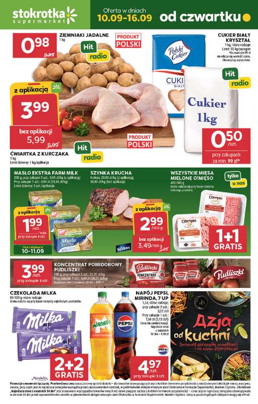 Stokrotka - gazetka promocyjna Gazetka Supermarket od czwartku 10.09 do środy 16.09