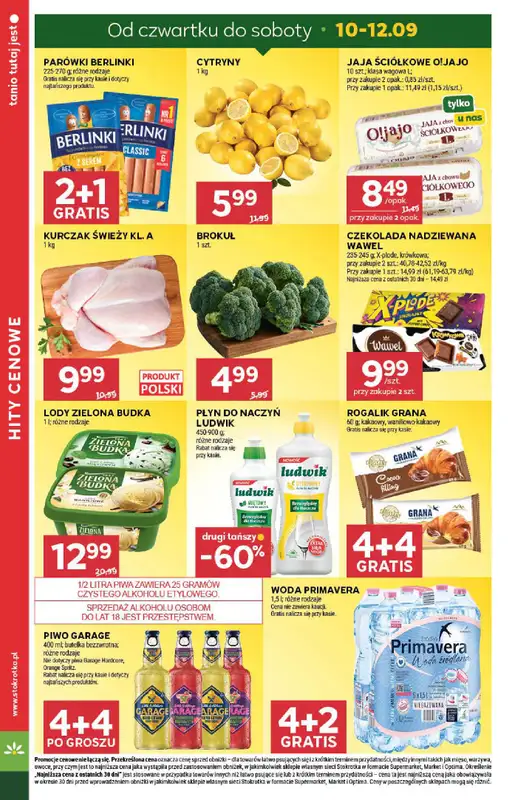 Stokrotka - gazetka promocyjna Gazetka Market od czwartku 10.09 do środy 16.09 - strona 6