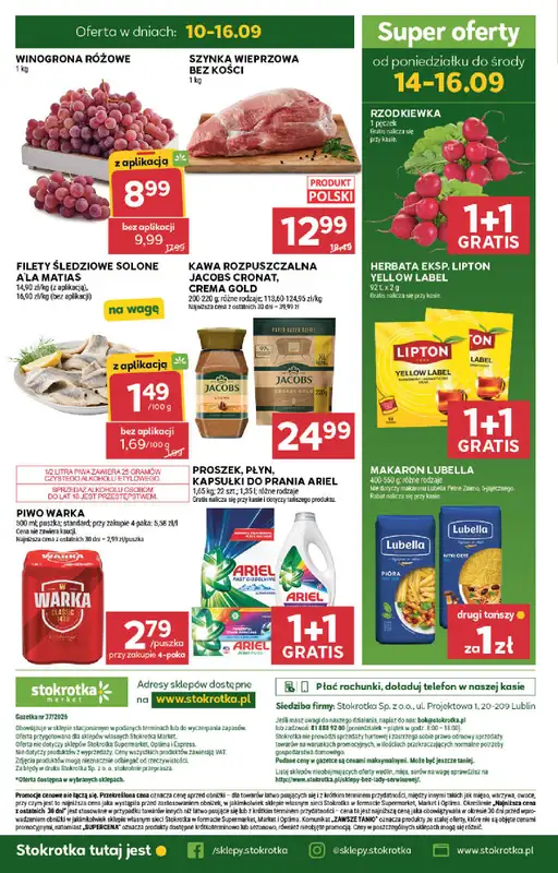 Stokrotka - gazetka promocyjna Gazetka Market od czwartku 10.09 do środy 16.09 - strona 30