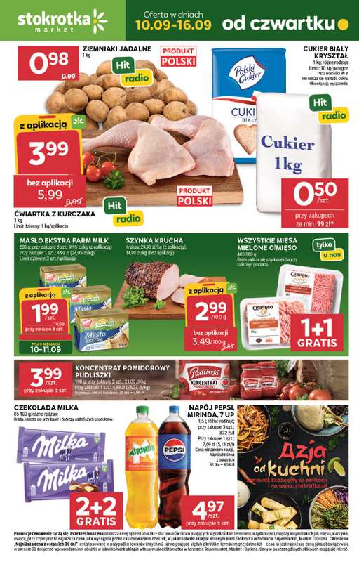 Stokrotka - gazetka promocyjna Gazetka Market od czwartku 10.09 do środy 16.09