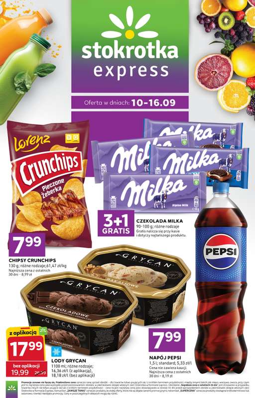 Stokrotka - gazetka promocyjna Gazetka Express od czwartku 10.09 do środy 16.09