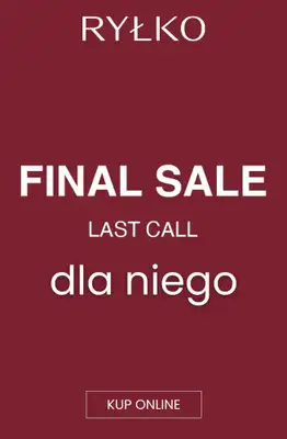 Ryłko - gazetka promocyjna Final SALE - produkty dla niego od środy 09.09 do piątku 18.09