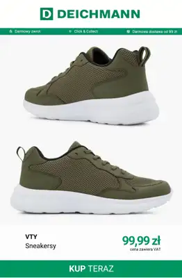 Deichmann - gazetka promocyjna Sneakersy męskie od środy 09.09  - strona 9