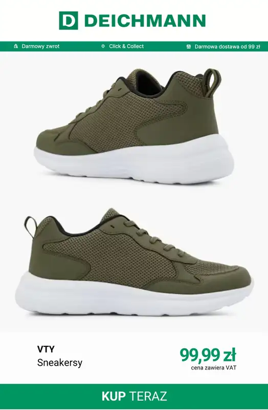 Deichmann - gazetka promocyjna Sneakersy męskie od środy 09.09  - strona 9
