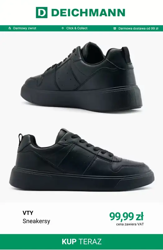 Deichmann - gazetka promocyjna Sneakersy męskie od środy 09.09  - strona 11