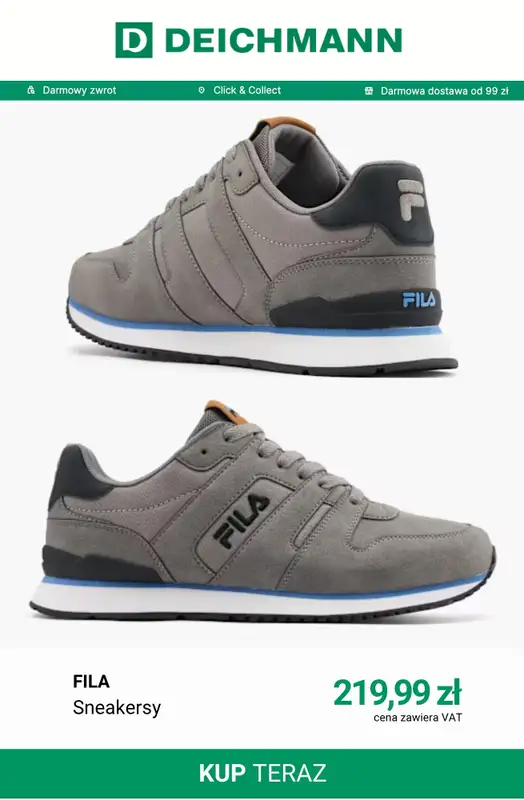 Deichmann - gazetka promocyjna Sneakersy męskie od środy 09.09  - strona 3