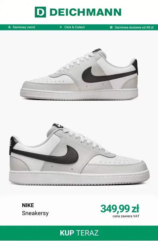 Deichmann - gazetka promocyjna Sneakersy męskie od środy 09.09  - strona 10