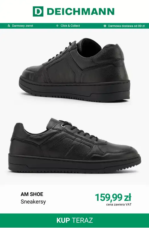 Deichmann - gazetka promocyjna Sneakersy męskie od środy 09.09  - strona 2