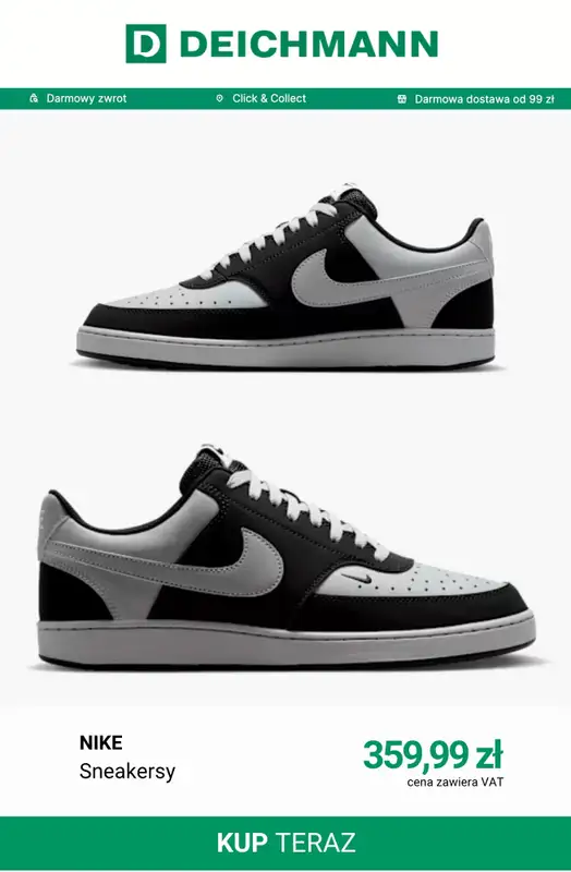 Deichmann - gazetka promocyjna Sneakersy męskie od środy 09.09  - strona 12