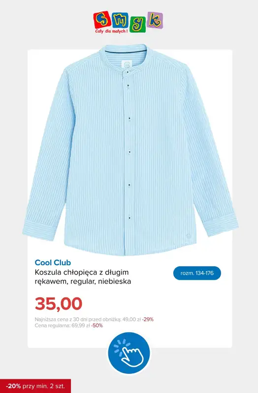 Smyk - gazetka promocyjna Ubrania i buty: -20% przy zakupie min. 2 szt. od środy 09.09 do piątku 11.09 - strona 8